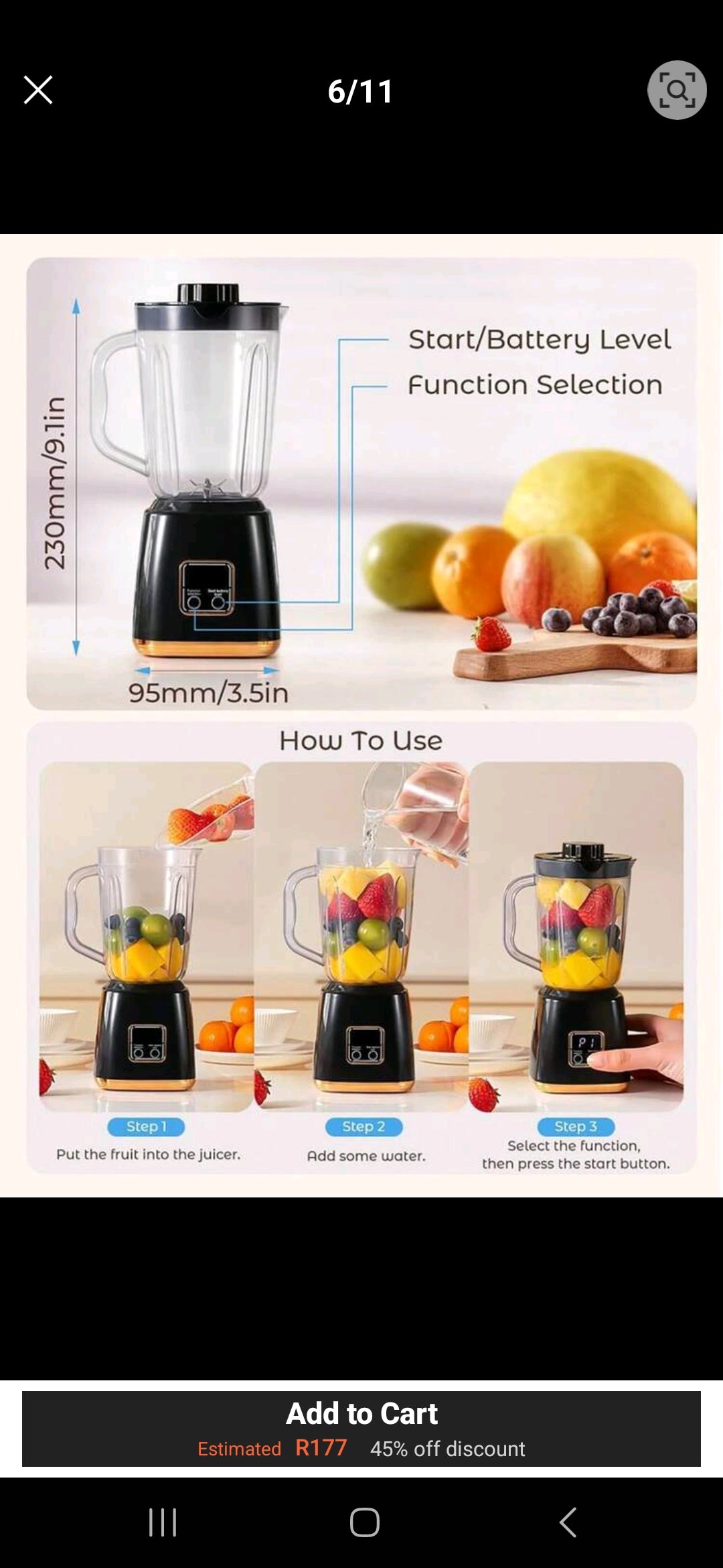 Fruit Juicer, Crusher